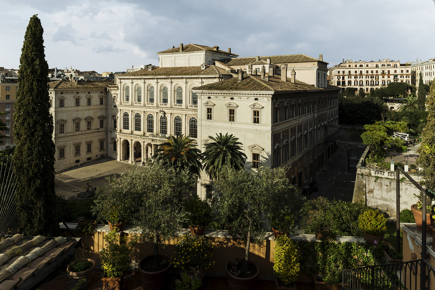 Museo Barberini from a Terrace, Rome.