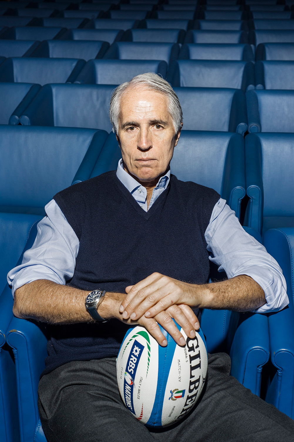 Giovanni Malagò (b.1959) President of the Italian National Olympic Committee (CONI). 12 March 2015, Rome, Italy. For GQ Italia